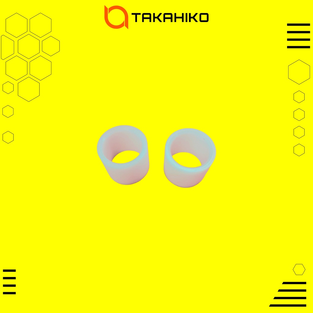 GANJEL LARASS OD 13 SEROBONG OD 22  - Bahan teplon putih - Pengerjaan mesin CNC MURAH (BISA COD)