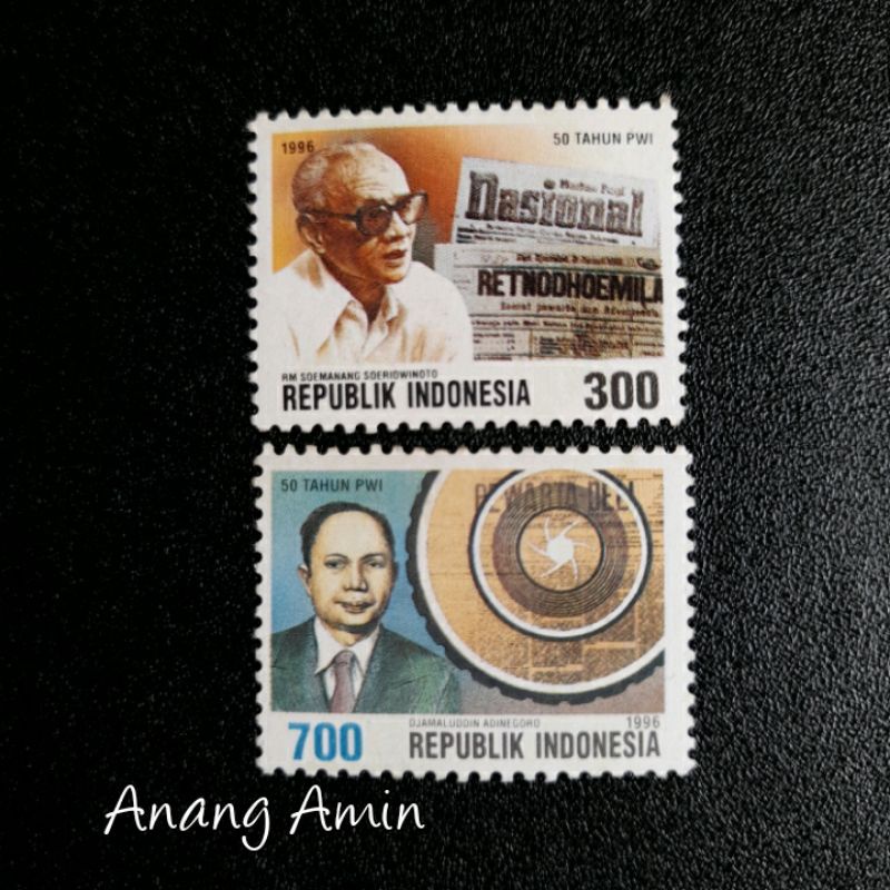 

LOT.F56 PRANGKO INDONESIA I-490 2V 50TH PERSATUAN WARTAWAN IND 1996