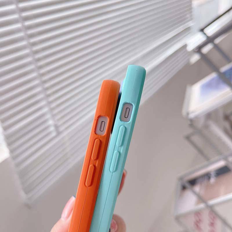 3 in 1 Soft Case Bumper Bahan Silikon Cair Tahan Banting Untuk iPhone X XS MAX XR 7 8 6 6S Plus SE 2022 2020