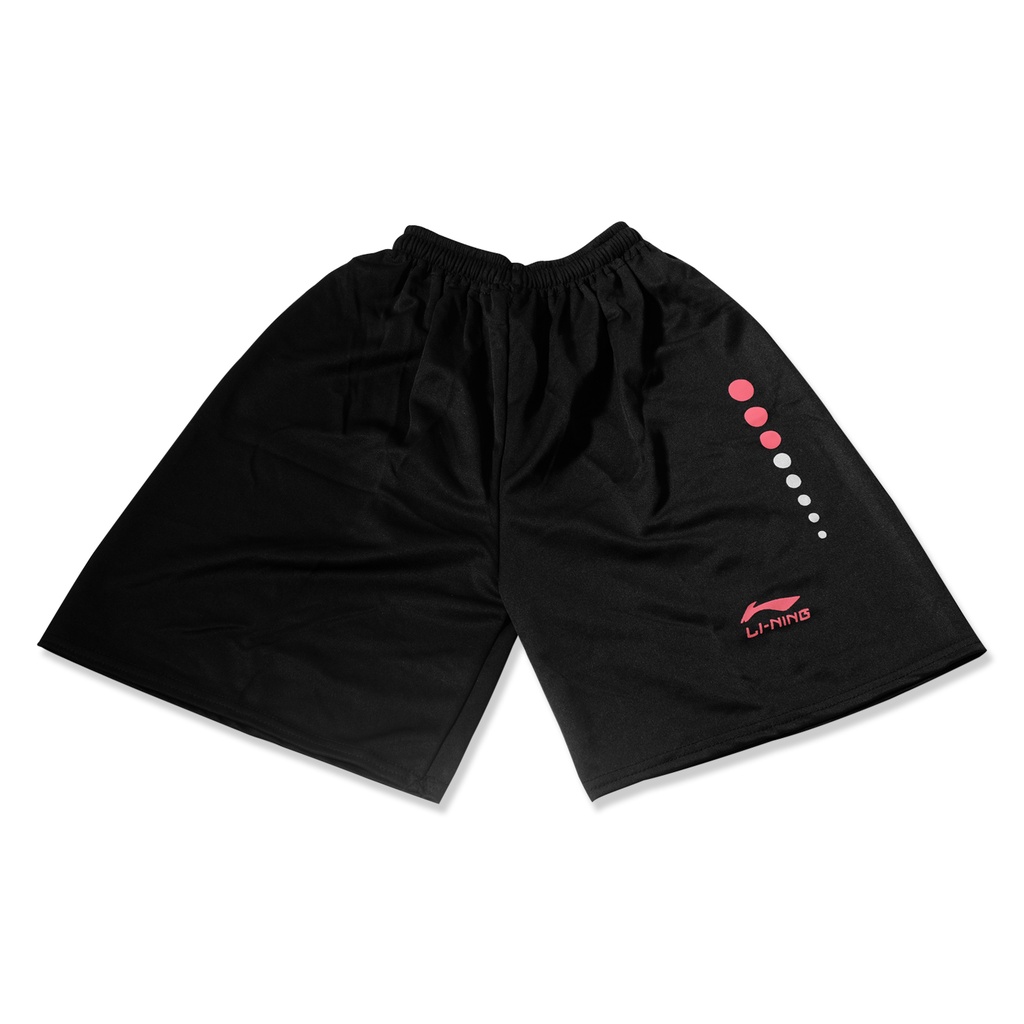 (1kg= 8pcs) Celana pendek olahraga/celana kolor/celana pendek pria/celana futsal/celana volly-LINING BOBA MERAH