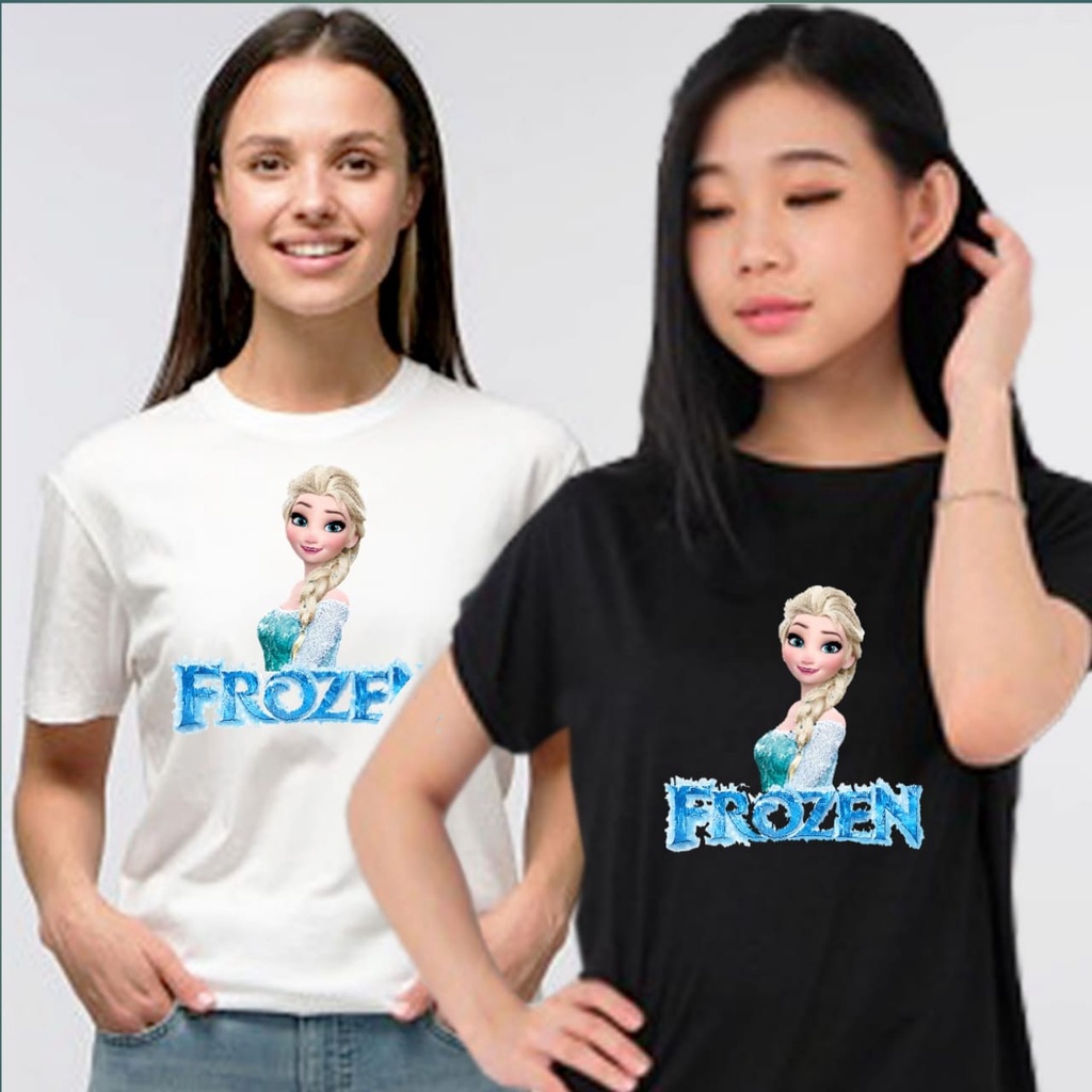 Kaos Dewasa Unisex Elsa Frozen