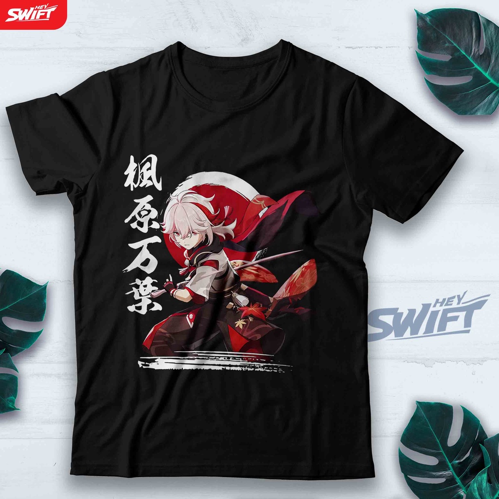 KAOS Kaedehara Kazuha - Genshin Impact TSHIRT BAJU DISTRO