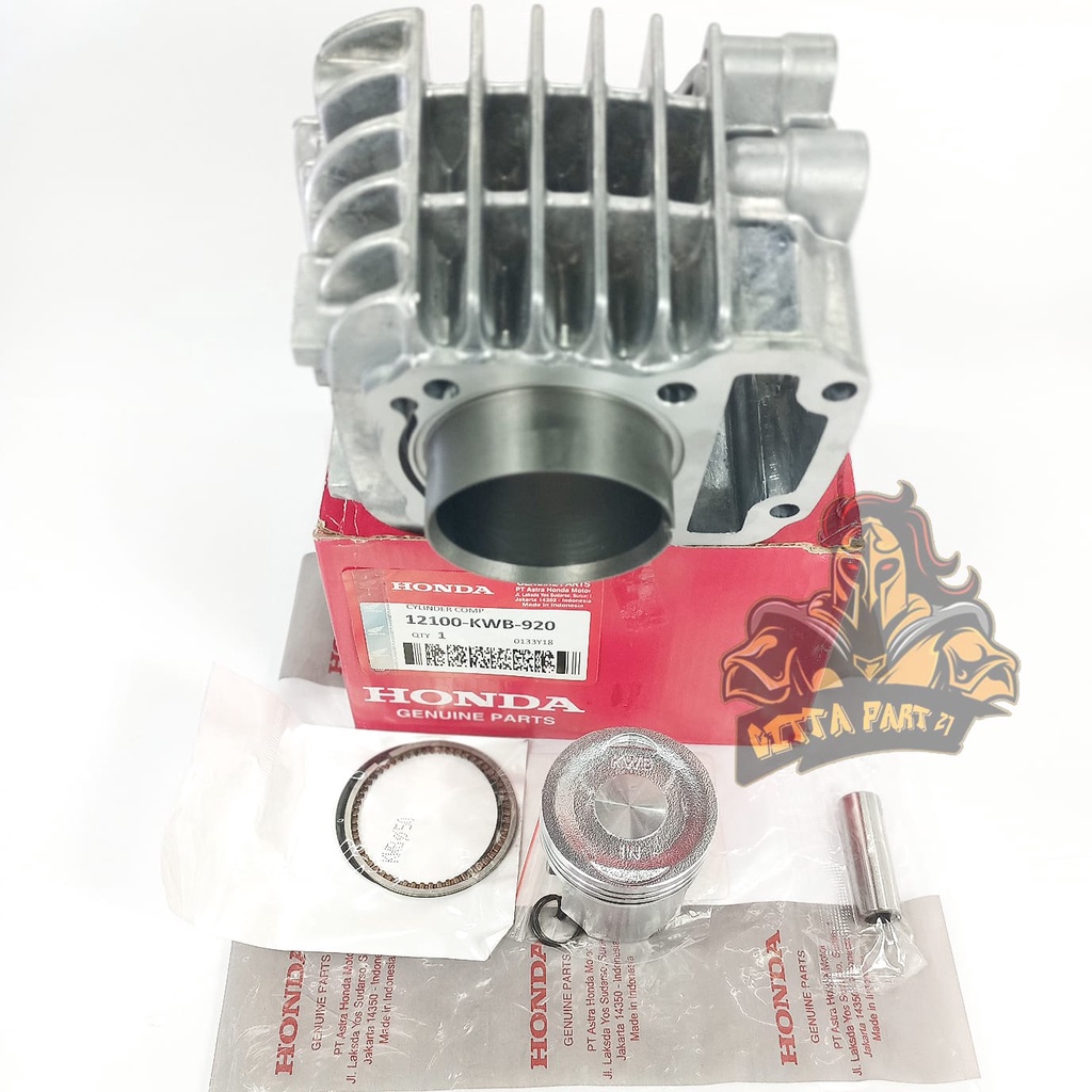 CYLINDER BLOK SEHER PISTON RING KOMPLIT HONDA KWB KUALITAS ASLI ORIGINAL HONDA AHM PRESISI TINGGAL PASANG BAHAN BERKUALITAS DAN DIJAMIN AWET REVO ABSOLUTE REVO ABS KARBU BLADE KARBU