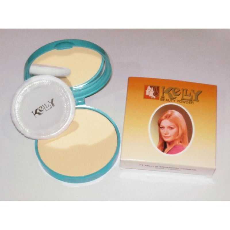 Kelly Beauty Compact Powder Kuning Langsat