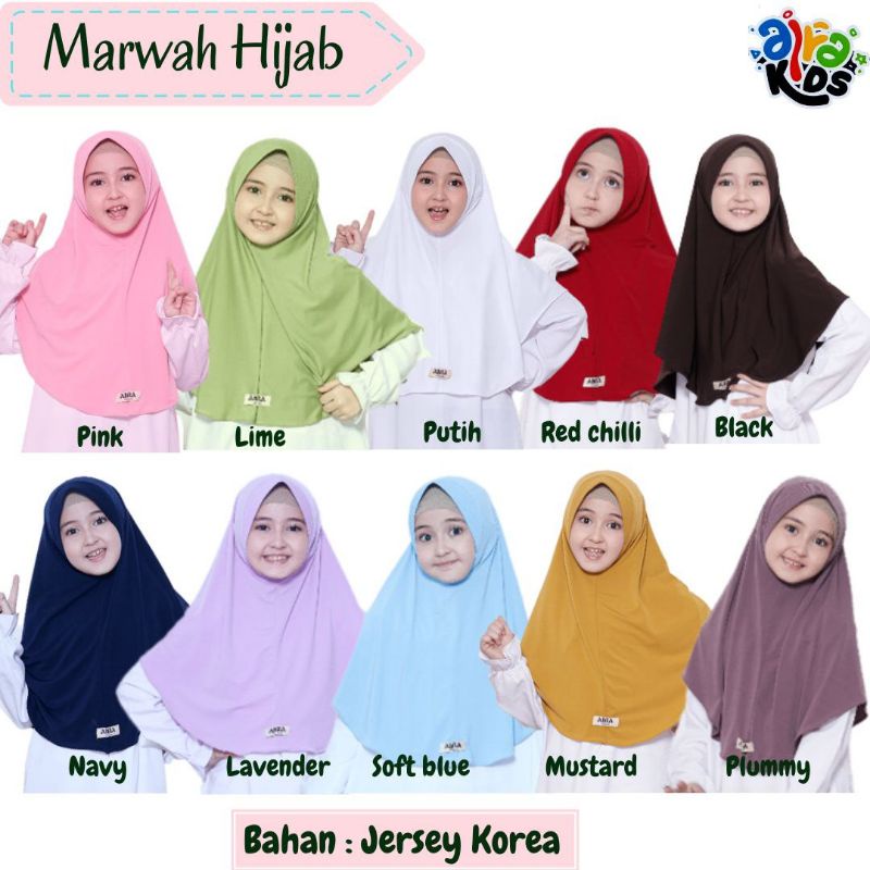 Jual JILBAB ANAK MARWAH HIJAB BY AIRA KIDS JILBAB BERGO ANAK JILBAB ...