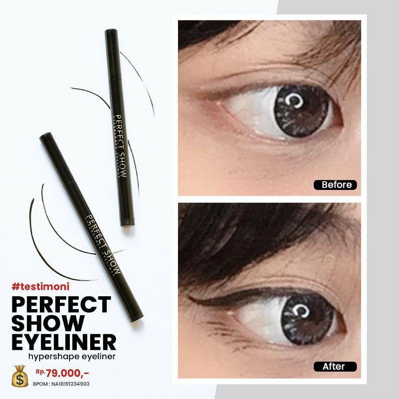 Eyeliner MS Glow Original/ Kosmetik Mata Termurah Terlaris Bisa Cod