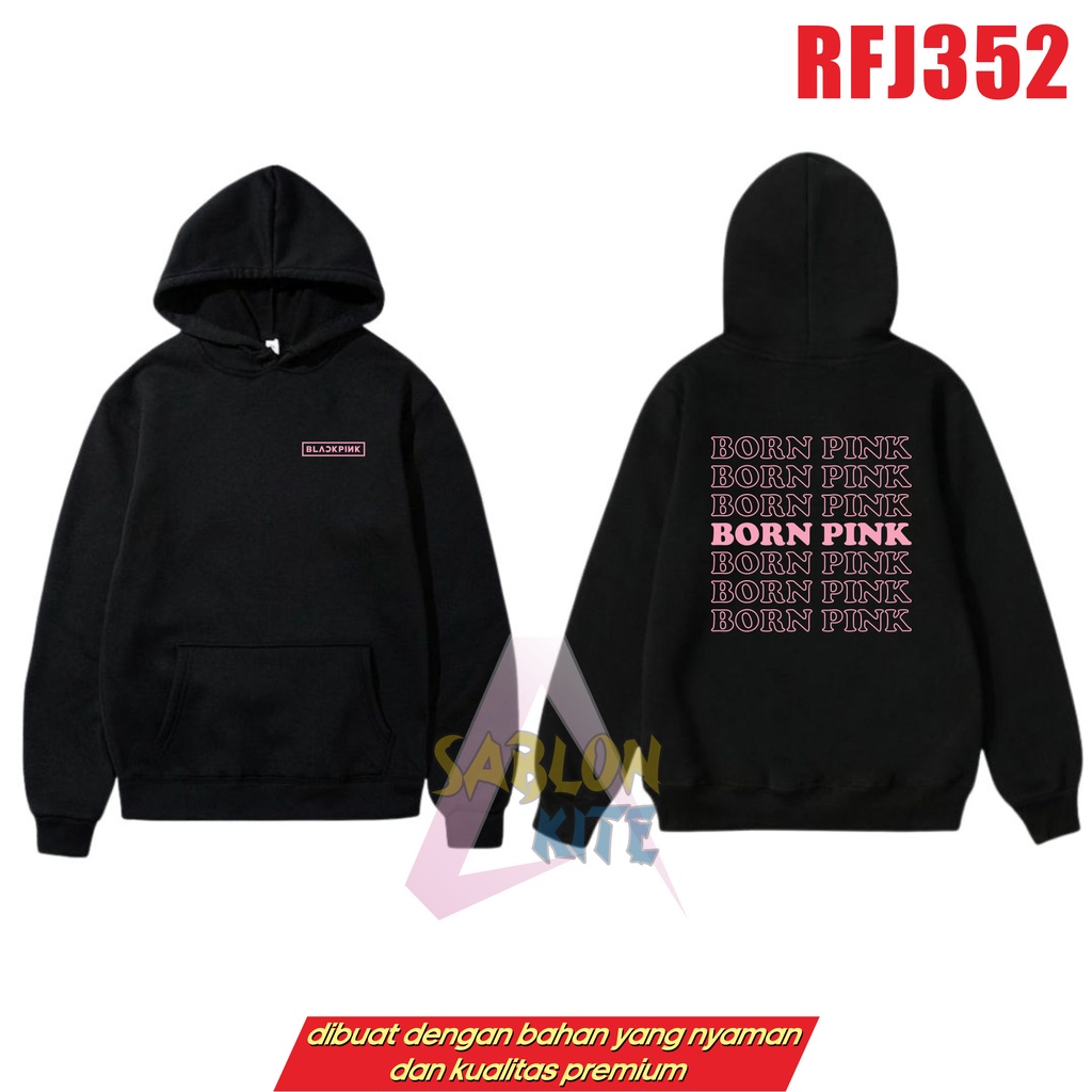 GRATIS FOTOCARD!!! HOODIE KPOP BORN PINK RFJ352