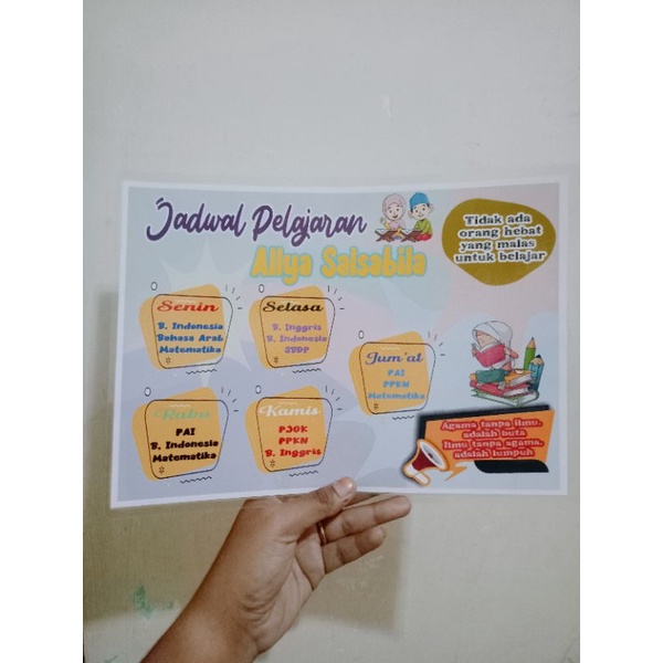 

Menu, sertifikat plus laminating bahan Art paper