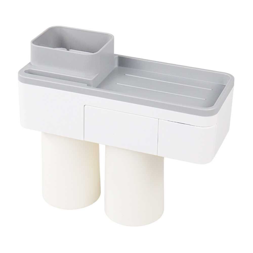 BATHE PROJECT Rak Gantung Kamar Mandi Organizer 2 Cup - A1615 ( Al-Yusi )