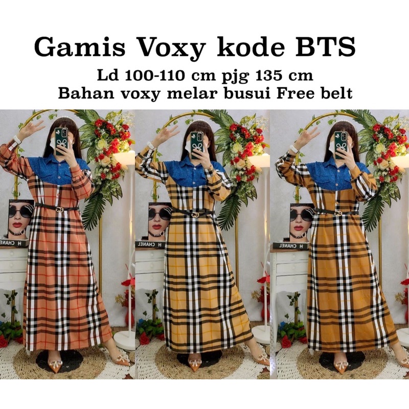 Gamis voxy busui kode BTS