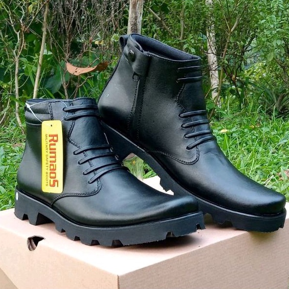 SEPATU PDH Terbaru/ DINAS/ KANTORAN TNI POLRI SECURITY  Outsole radial kulit asli