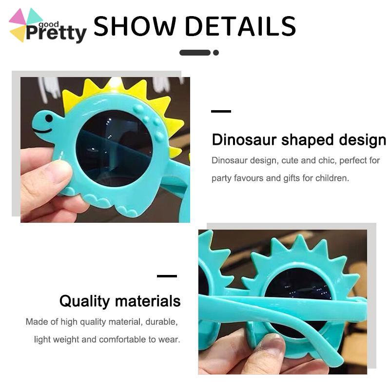 Kacamata Anak Laki-Laki Perempuan Frame Kartun Dinosaurus Lucu Untuk Pesta Ulang Tahun - PD