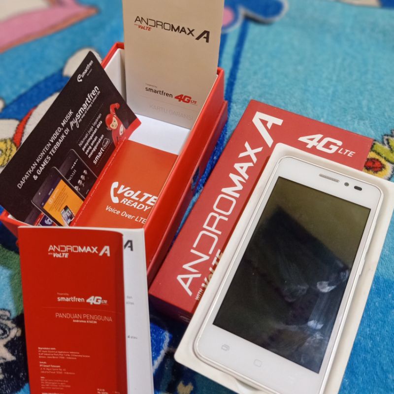 ANDROMAX A 4G RAM 1GB ROM 8GB HP SECOND NORMAL BERKUALITAS MURAH