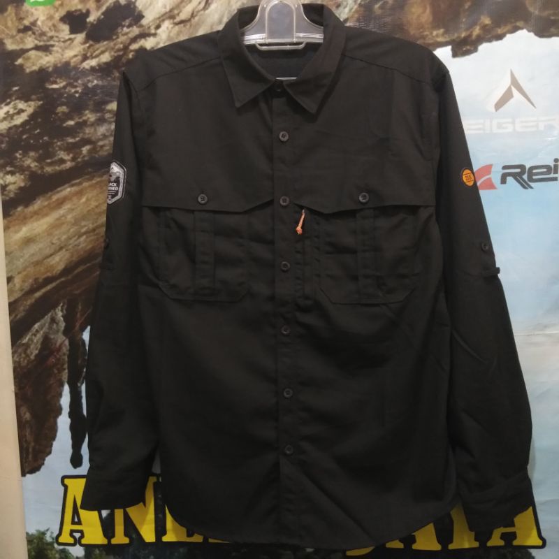 Kemeja Lapangan Ambition Tropic Black Borneo