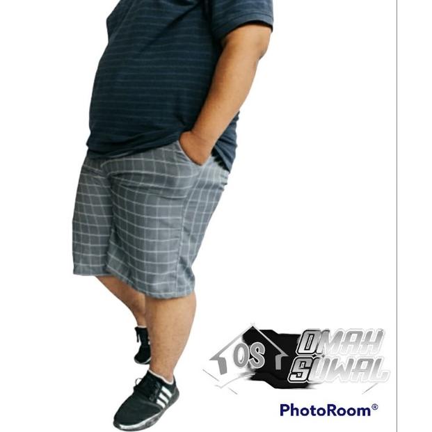 Siap Kirim CELANA TARTAN JUMBO PRIA TARTAN PENDEK JUMBO XXXL CELANA PENDEK KOTAK JUMBO