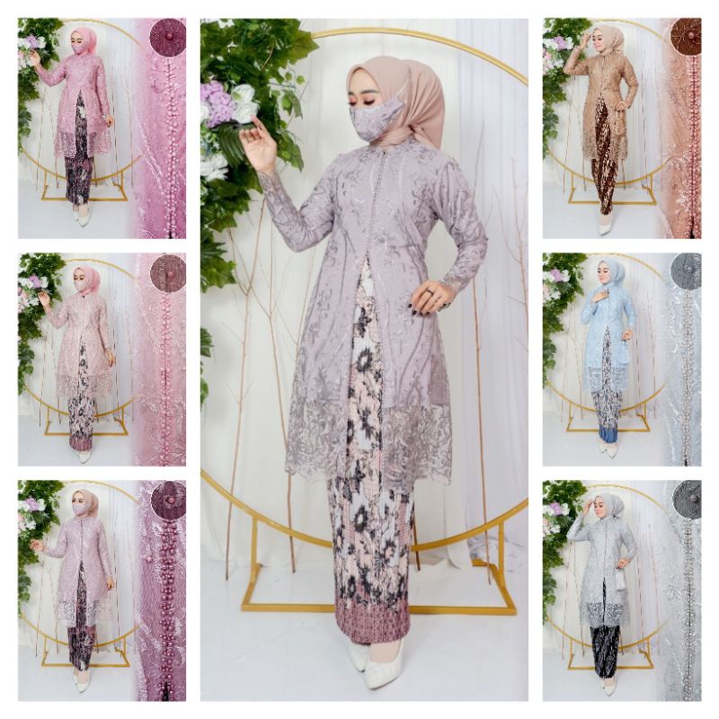stelan kebaya tunik Kartini / kebaya busui / kebaya muslim / kebaya jumbo / kebaya Payet / kebaya wi