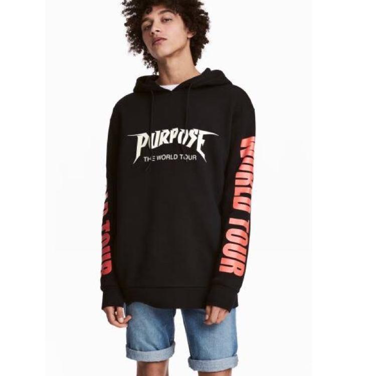 HOODIE HNM|H&M PURPOSE TOUR BLACK ORIGINAL "SMM.18Oc22ᴬ"