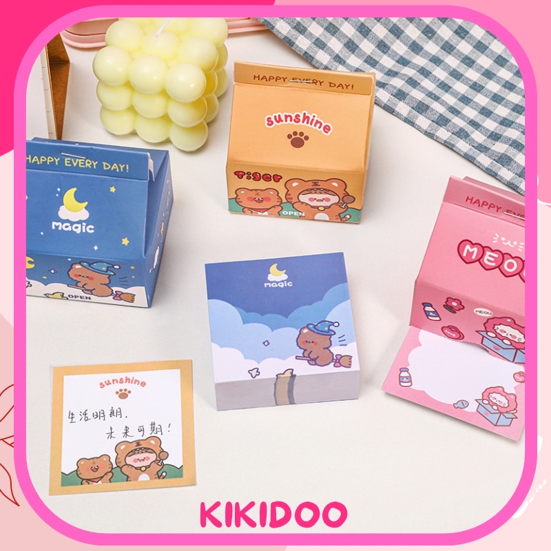 

Kikidoo Note Milky Box Memo Pad Kotak Susu 200lembar