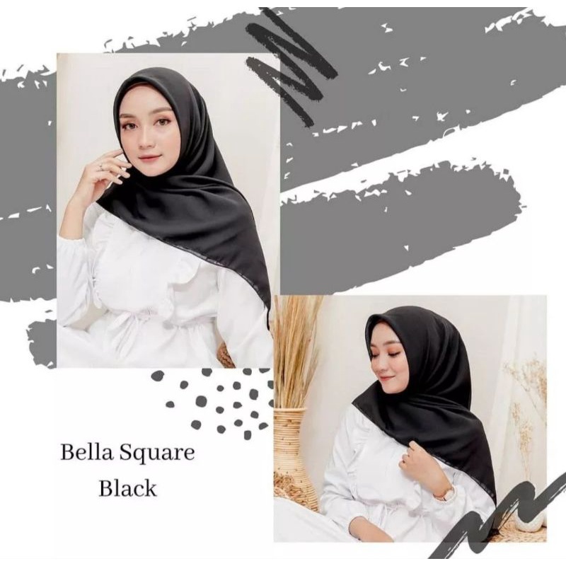Bella Square Hijab Segi empat polos