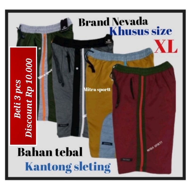 mitra sportt .. ( akun asli ) ..celana pendek kolor dewasa brand Nevada untuk pria dan wanita khusus