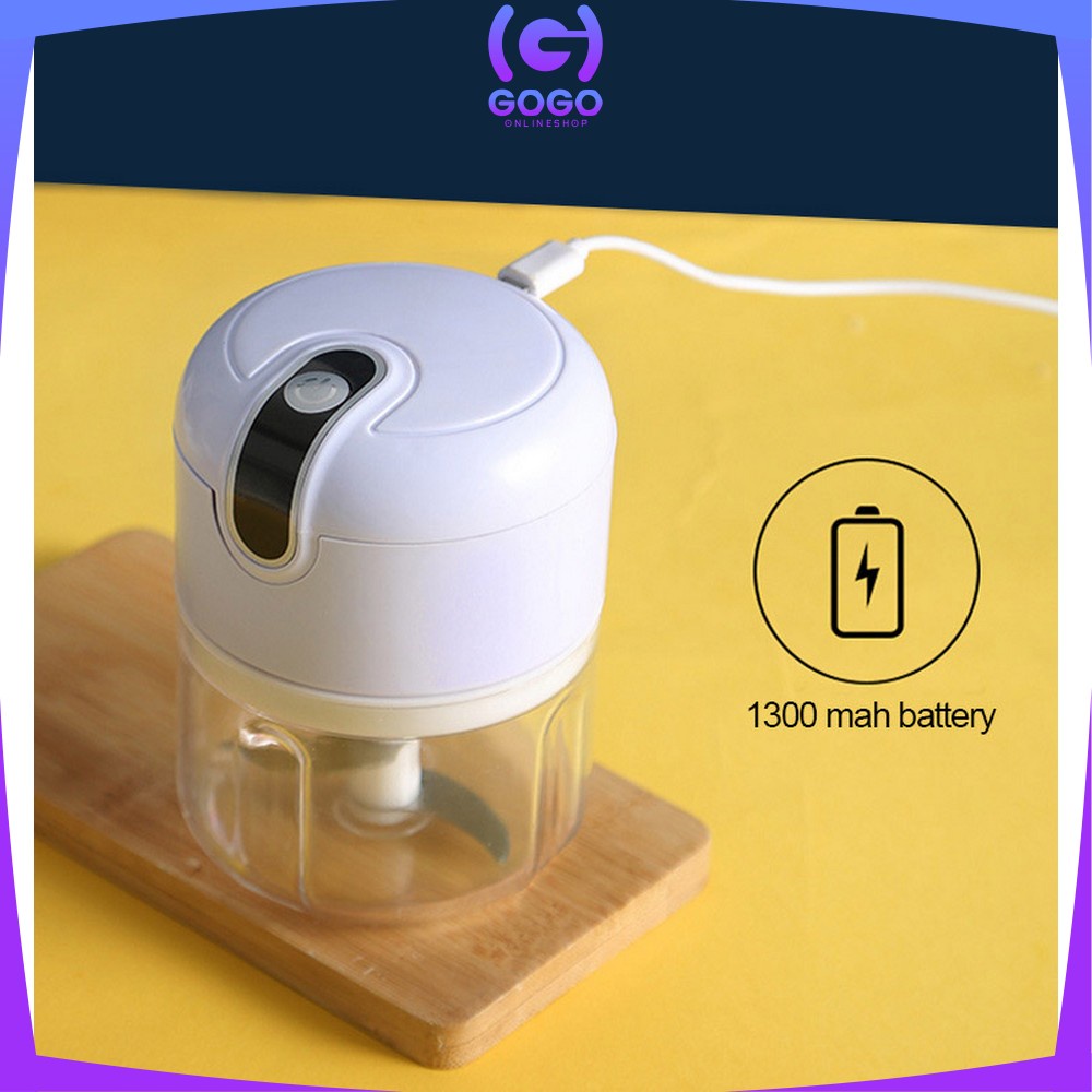 GOGO-C454 USB Mini Chopper Blender Bumbu Portable Mini Cooper Blander mini Serbaguna Blender Daging Portable Blender USB CHARGING Multifungsi