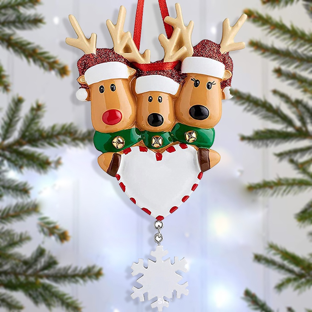 Ornamen Rusa Bahan Resin Untuk Dekorasi Pohon Natal
