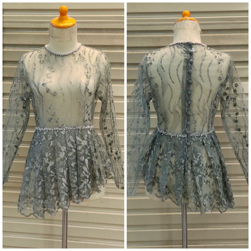 kebaya wisuda/kebaya modern/variasi Payet di pinggang