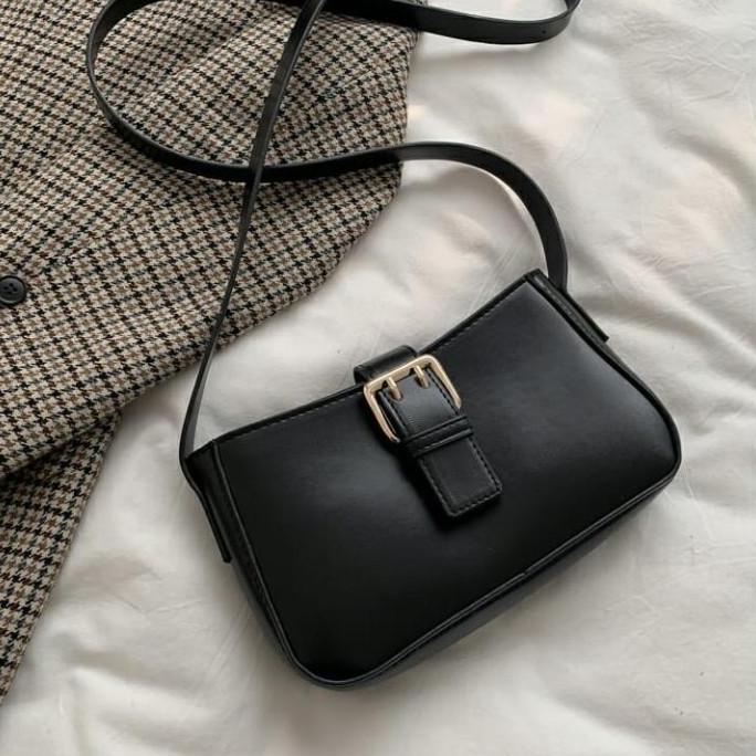 Sakurafashion28 Tas Selempang Wanita Hitam Kulit Terbaru Import Batam Yantiarsyifa