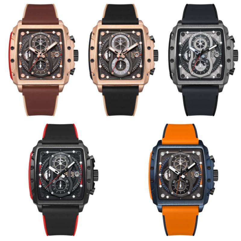 Jam Tangan Pria Analog T5 H 3920G Chronograph Aktif Water Resist