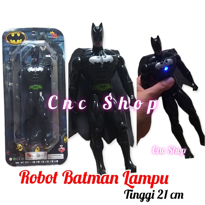 Robot Batman Lampu Figurin Besar Mainan Anak Laki Murah