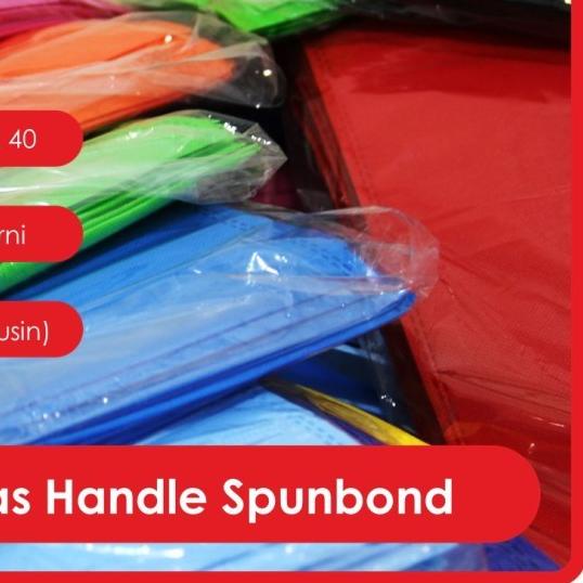 

GOODIE BAG SPUNBOND HANDLE LUSINAN 30x40/Kantong Belanja Murah /Navy