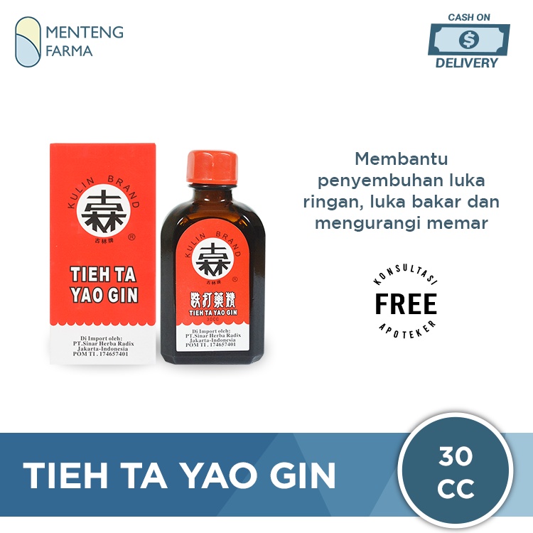 Tieh Ta Yao Gin (Kulin Brand) - Obat Merah China Untuk Luka/Memar