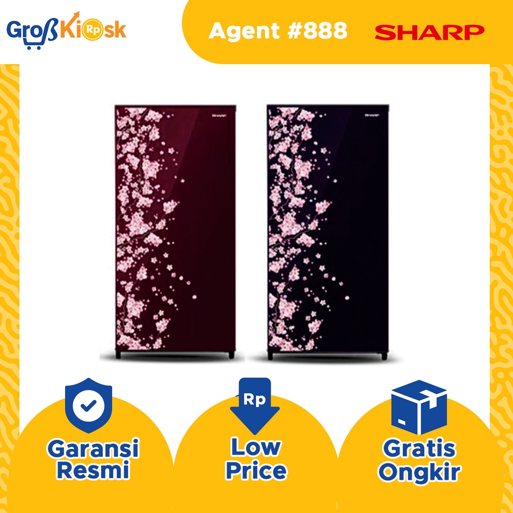 Sharp Kulkas 1 Pintu SJ-N182D-VB/VR Sakura