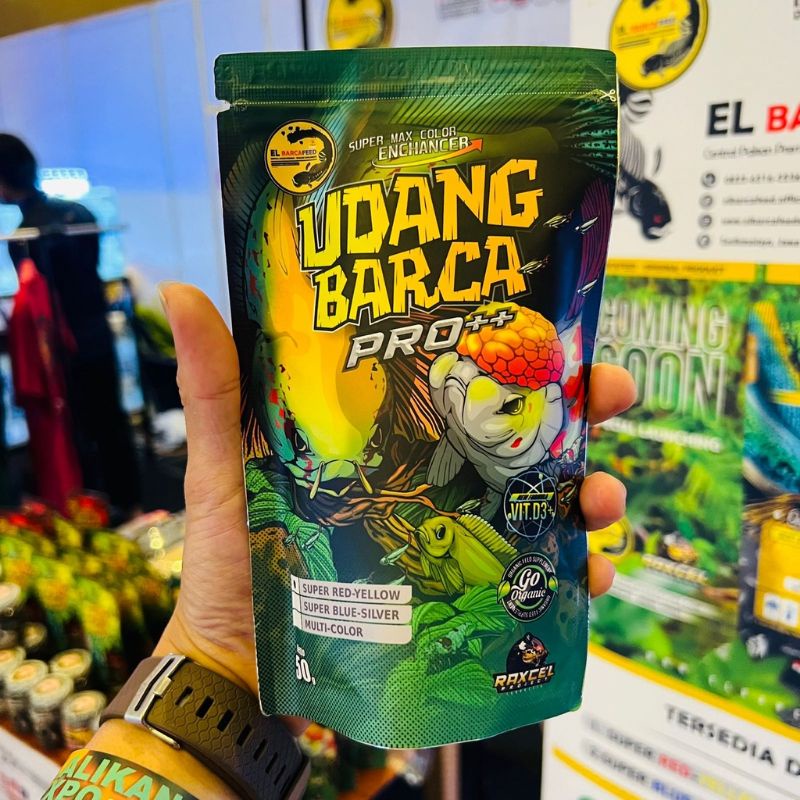 Udang Kering Pro Xtra ++ Maggot El Barca Feed Pakan Ikan Channa Chana Cana Elbarca Feed