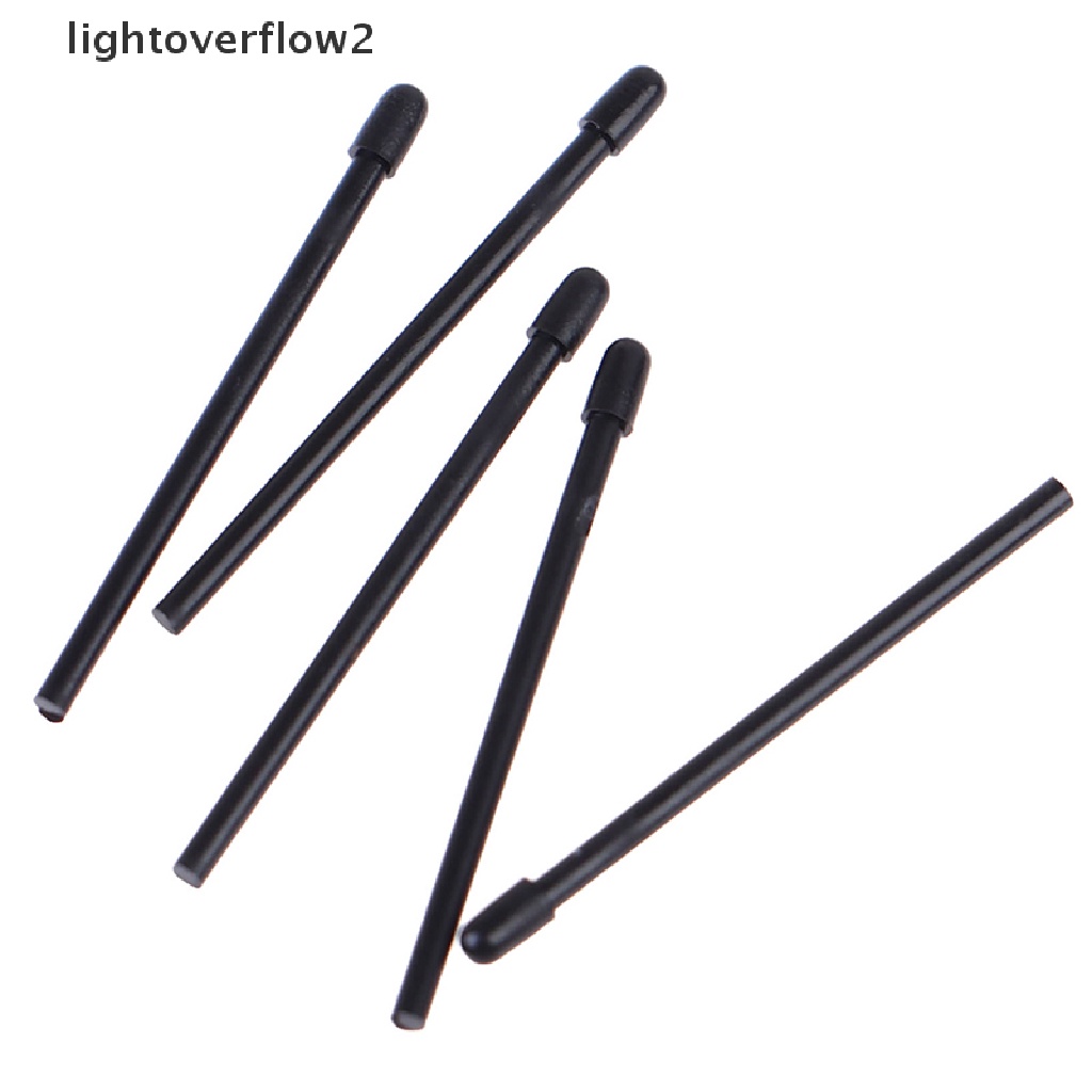 (lightoverflow2) 5pcs Pena Wacom Intuos Pro Graphic Tablet Gambar Wacom Pro Pen 2 Black Nib