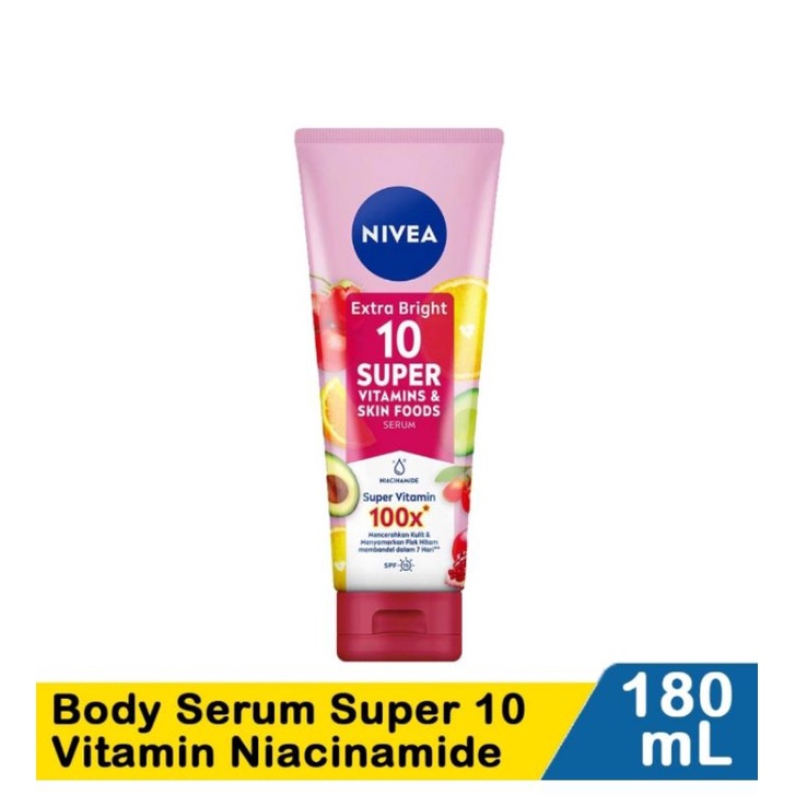 NIVEA EXTRA BODY SERUM 10 SUPER VITAMIN &amp; SKIN FOODS SERUM 180ML