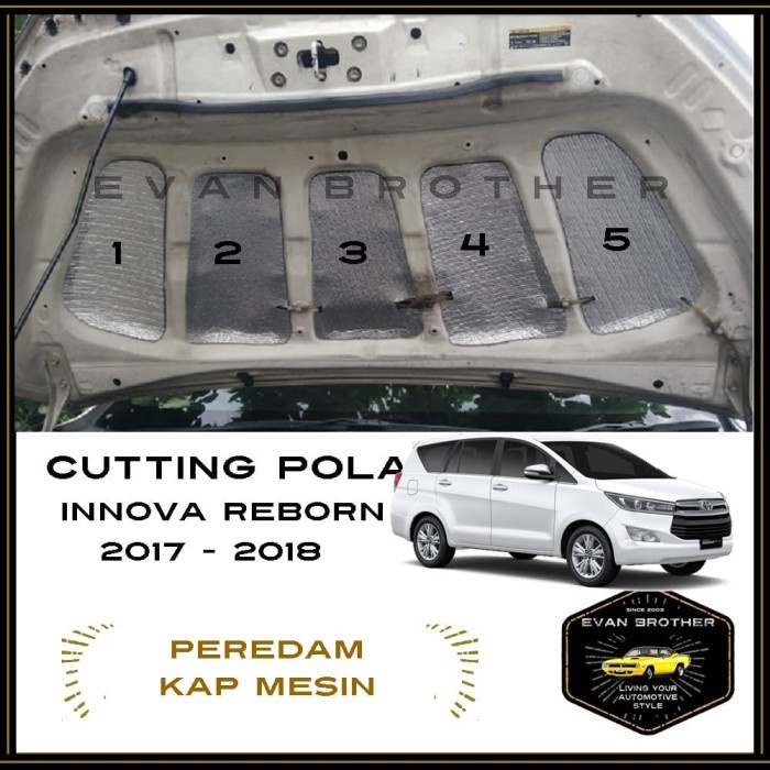 Peredam Panas Kap Mesin Mobil Innova Reborn Tahun 2017 - 2018
