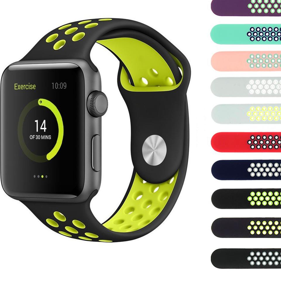 Strap Apple Watch Nike Series / Strap Silicone Nike Iwatch / Tali Jam Tangan Apple / Strap Apple Watch Sport