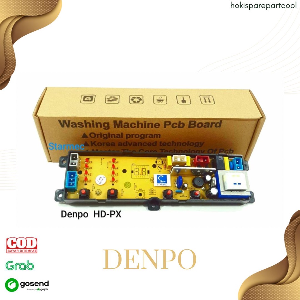 MODUL PCB MESIN CUCI DENPOO DWF-093HT DWF093HT 4 TOMBOL PENGATURAN