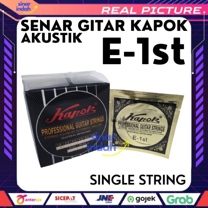 Single String Senar Gitar Kapok Akustik Satuan No 1 Nada E Original
