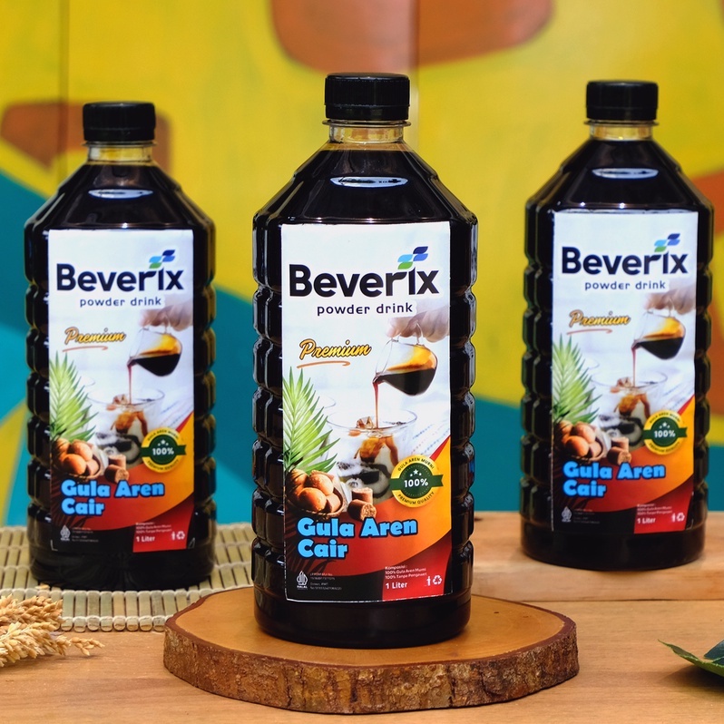 

Gula Aren Cair Asli Premium Serba Guna Kemasan 1 Liter Beverix Powder Drink Murni 100%