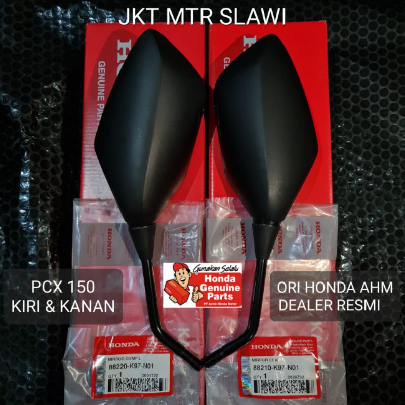 88220-K97-N01 ( kiri ) 88210-K97-N01 ( kanan )spion kanan&amp;kiri kaca spion mirror pcx 150 &amp; pcx 160 , vario 160 asli honda