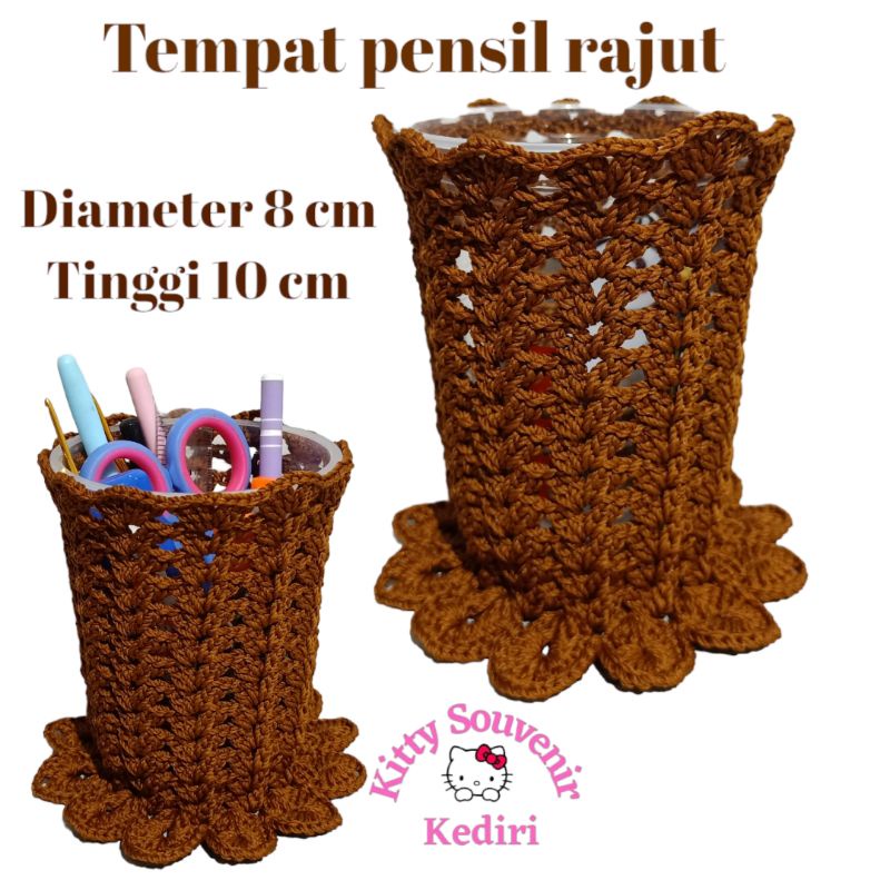 

Tempat pensil rajut tempat hakpen, sisir, dll