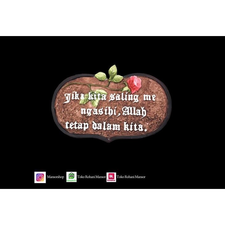 

Cenderamata Kristen - Hiasan Dinding - Resin Jika Kita Saling Kode 771