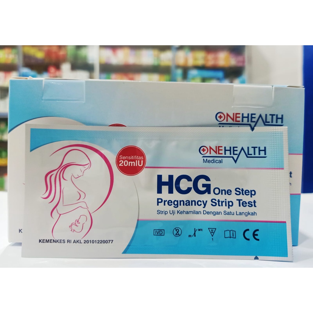 One Health Test Pack 𝐊𝐞𝐦𝐚𝐬𝐚𝐧 𝟏 𝐒𝐭𝐫𝐢𝐩 - Alat Tes Kehamilan