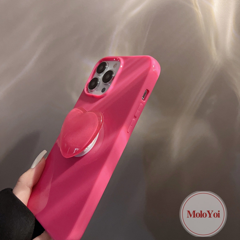 Soft Case Hp Bentuk Hati 3D Untuk iPhone 11 / 12 / 13 / 14pro MAX / 7 / 8plus / 7plus / XR / X / XS MAX / SE 2020