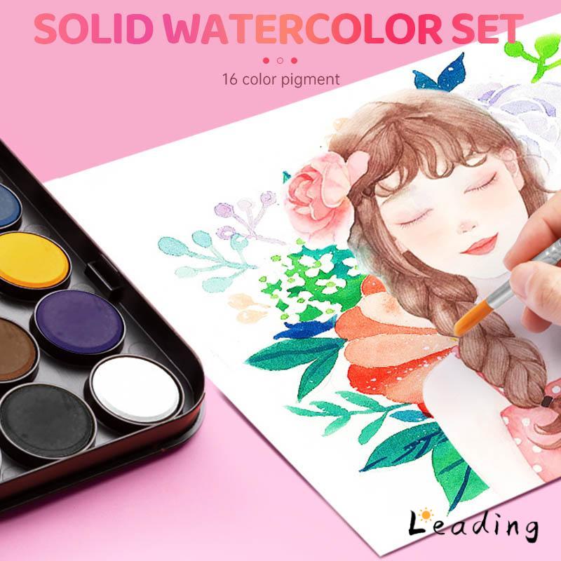 Cat Air Watercolor set Alat Cat Air Set 18 Warna-Le