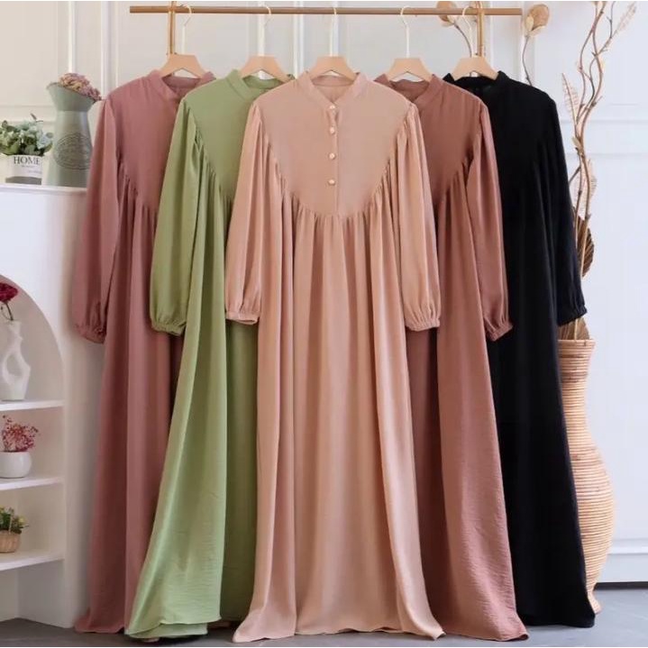 COD- Arnalla Dress GAMIS CRINKLE PREMIUM DRESS WANITA TERBARU 2022 BAJU KONDANGAN REMAJA KEKINIAN OOTD WANITA