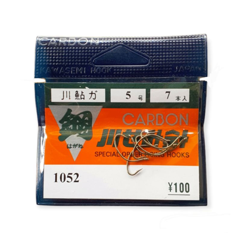 KAIL PANCING CARBON JEPANG 1052 KAWASEMI HOOK (TIPE LUCU)