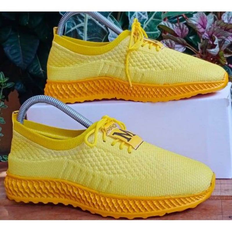 M Sport Shoes Sepatu Sneakers Wanita 43248 - Pink kuning abu